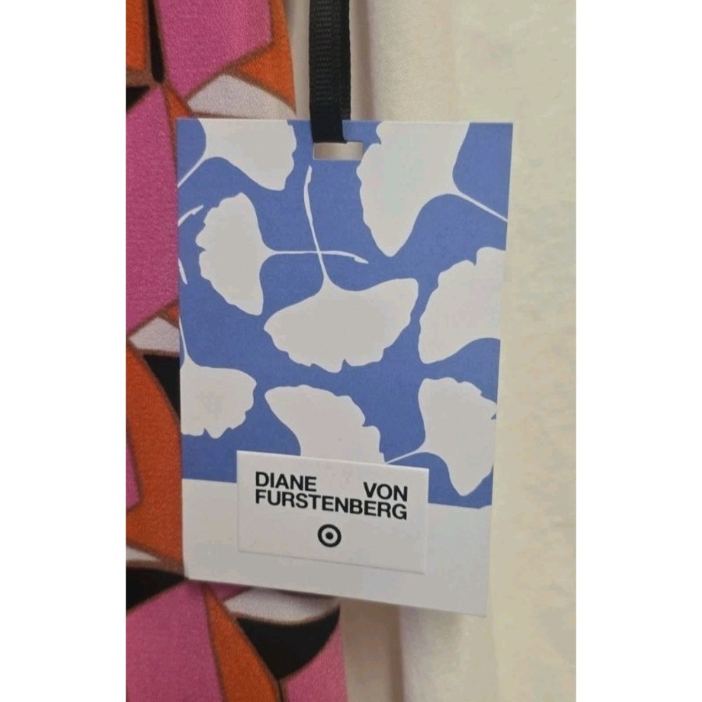 NWT Diane Von Furstenberg x Target DVF Mini Dress Pink 10 Geometric Mod Y2K - Picture 4 of 9